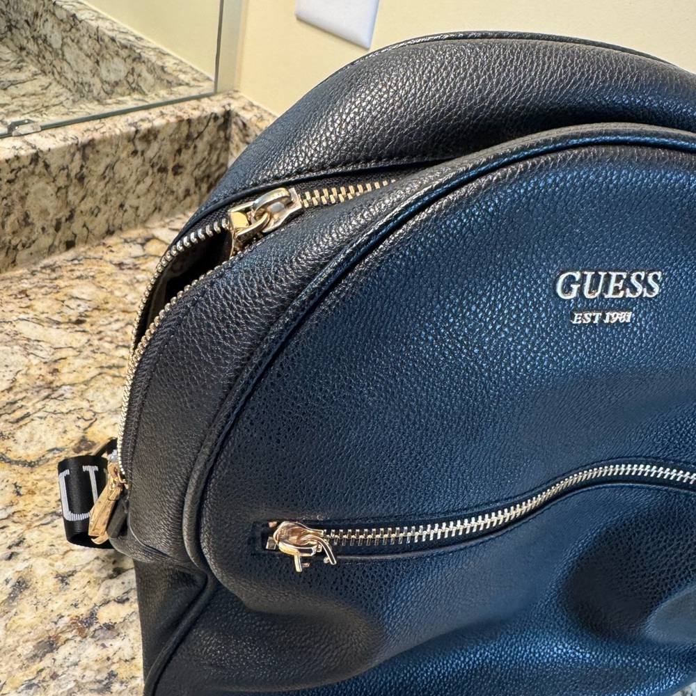 GUESS Classic Black Backpack - Picture 2 of 7